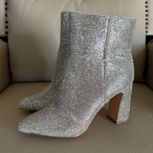 Madden Girl Bonnie rhinestone pointed toe block heels